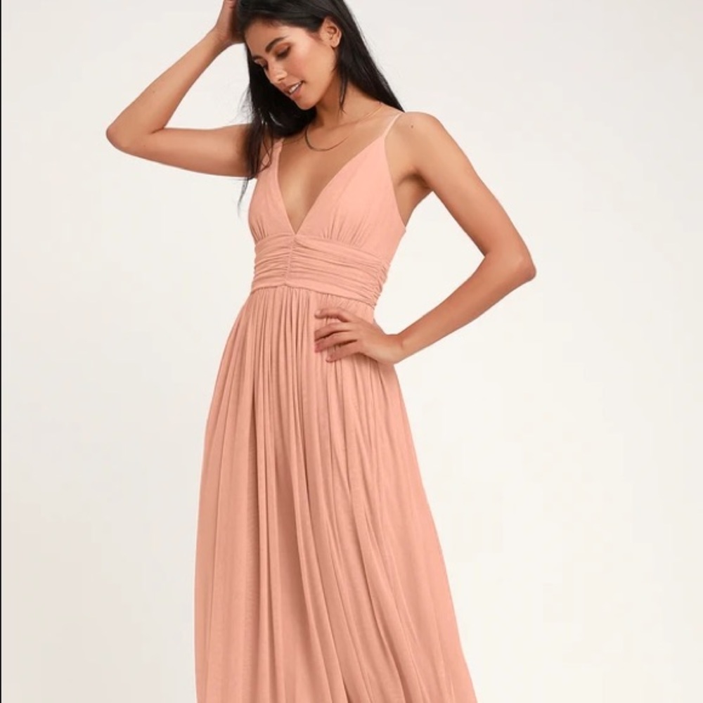 Lulus Blush Pink Maxi Dress